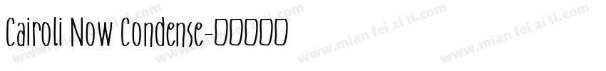 Cairoli Now Condense字体转换